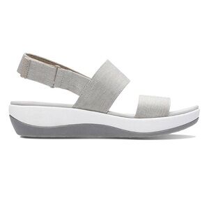 Clarks Arla Jacory Fashion Cloudsteppers Sandals Gray White Sport Strappy